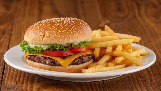 COMBO ROCO HAMBURGUESA+ PAPAS